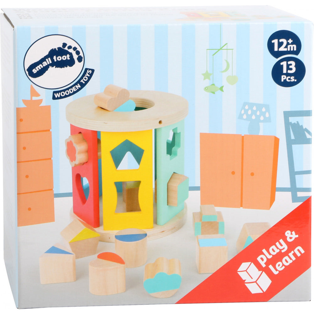 Wooden Rolling Shape-sorting Cube