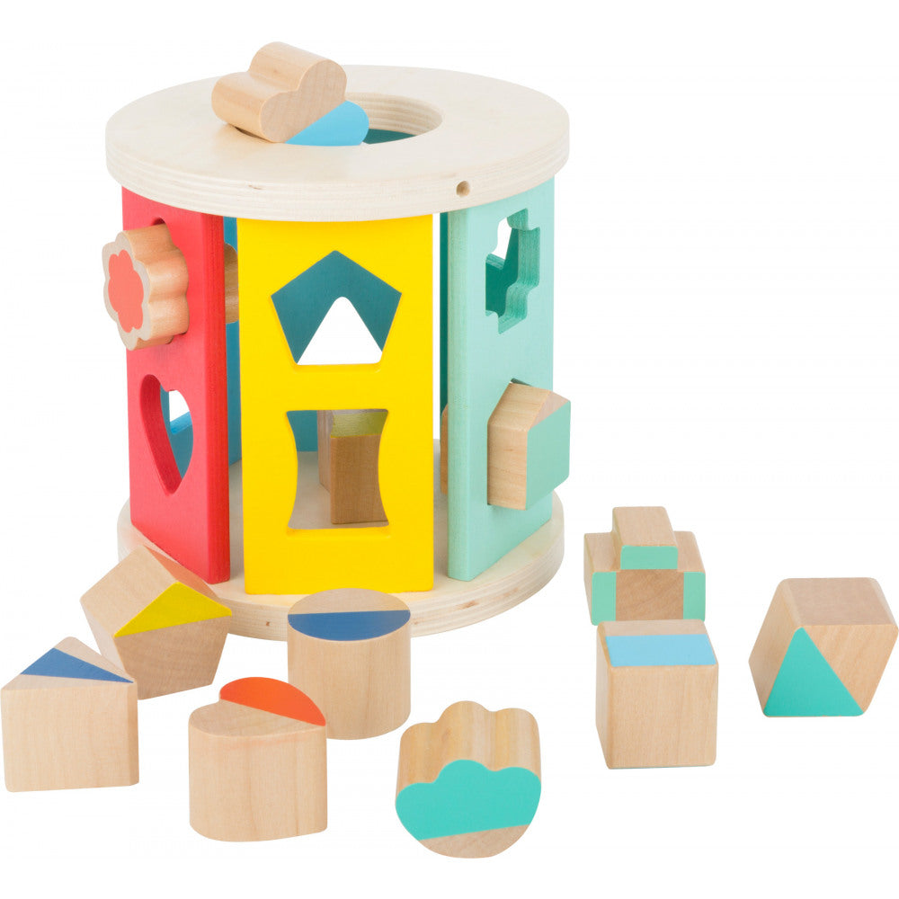 Wooden Rolling Shape-sorting Cube