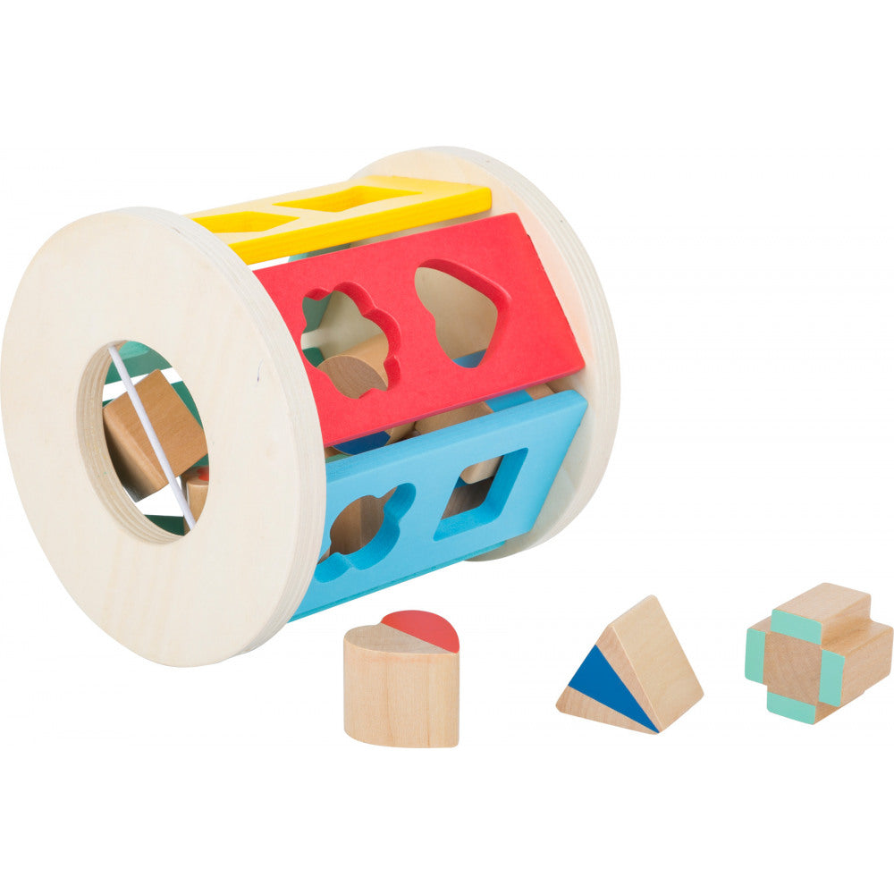 Wooden Rolling Shape-sorting Cube