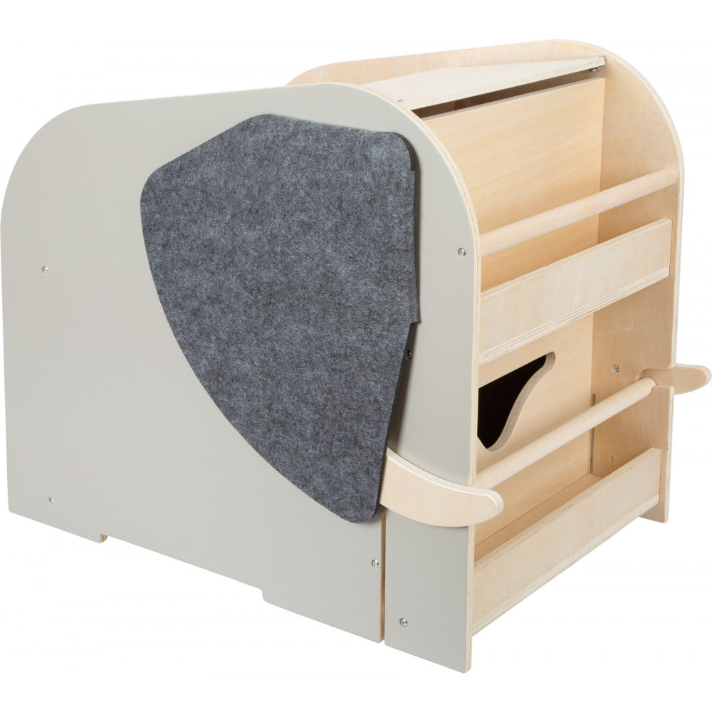 Elephant Toy Box with Seat & Wheels