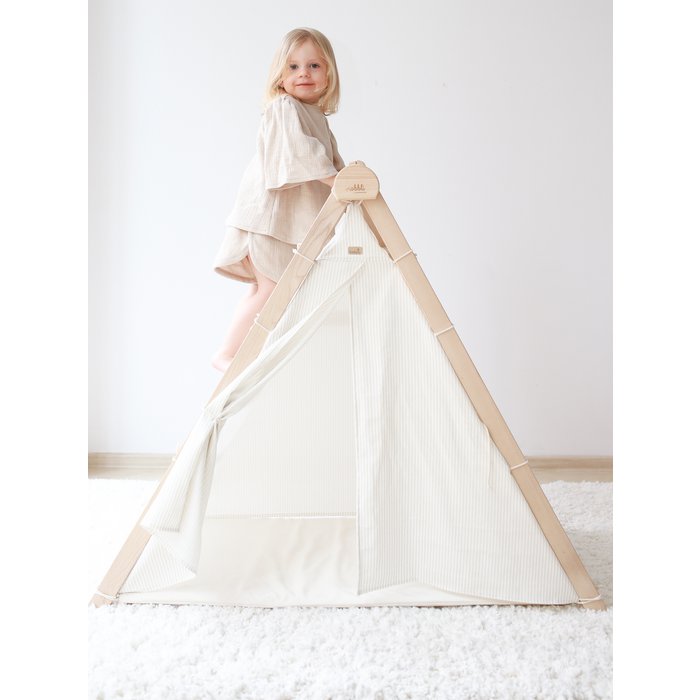 2-in-1 Foldable Tent and Pikler Triangle