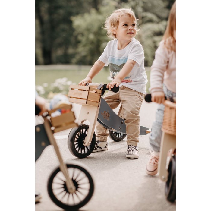 2-in-1 Wooden Balance Bike & Tricycle