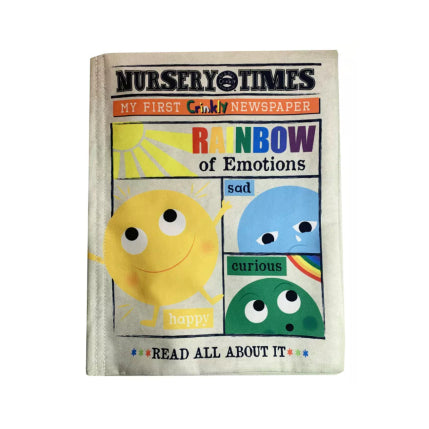 Nursery Times Crinkly Newspaper - Rainbow of Emotions