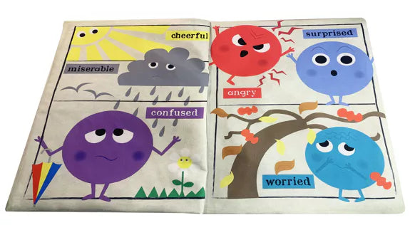 Nursery Times Crinkly Newspaper - Rainbow of Emotions