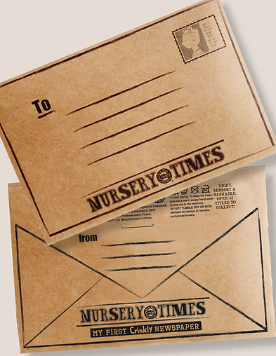 Nursery Times Crinkly Newspaper - Safari Animals