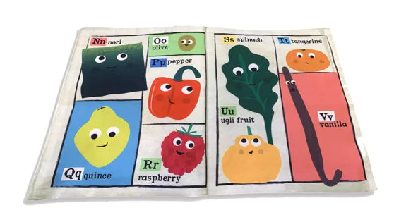 Nursery Times Crinkly Newspaper - Fruit & Veg ABC