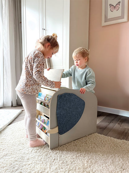 Elephant Toy Box with Seat & Wheels