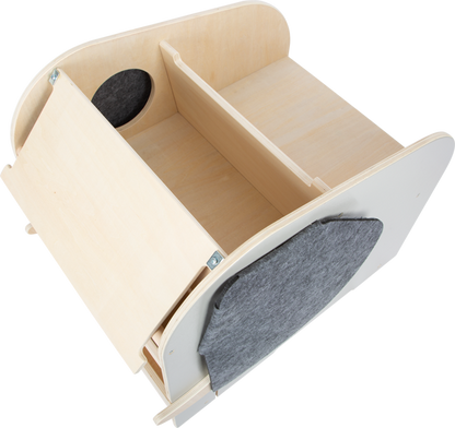 Elephant Toy Box with Seat & Wheels