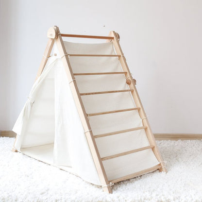 2-in-1 Foldable Tent and Pikler Triangle