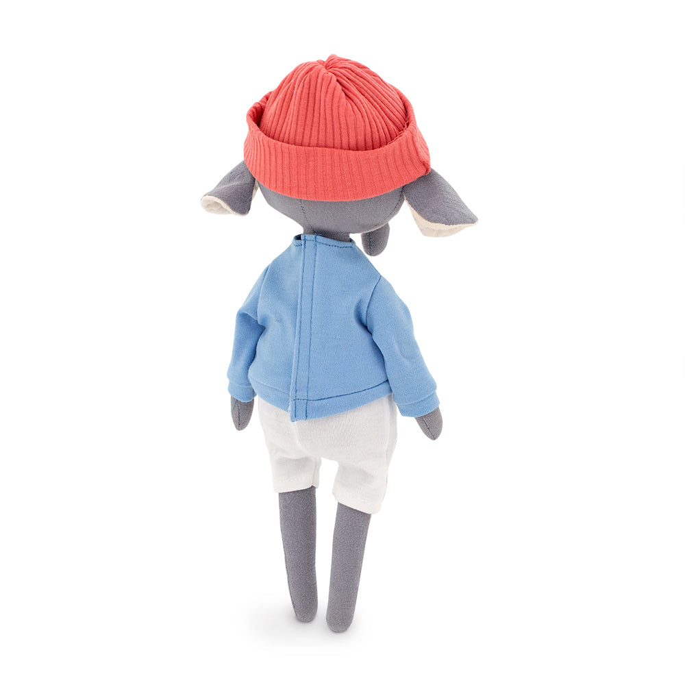 Ali the Elephant - Blue Sweatshirt + Sequin Mermaid Tail