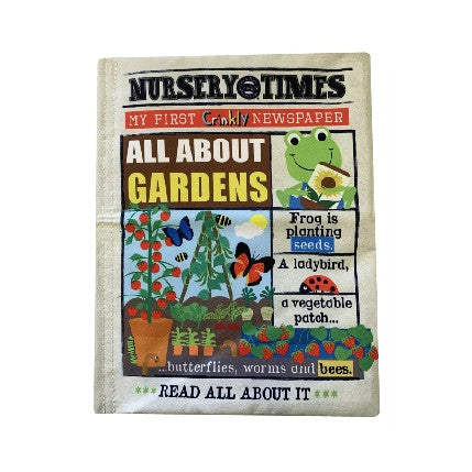 Nursery Times Crinkly Newspaper - All About Gardens