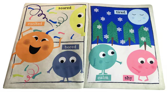 Nursery Times Crinkly Newspaper - Rainbow of Emotions