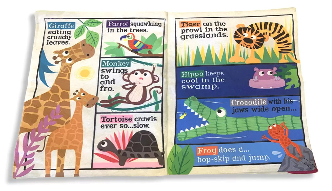 Nursery Times Crinkly Newspaper - Safari Animals