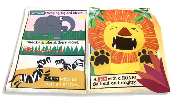 Nursery Times Crinkly Newspaper - Safari Animals